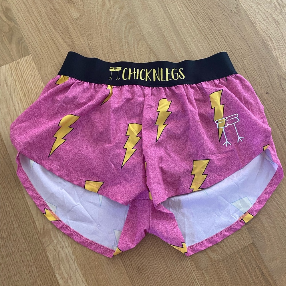 Chickenlegs Lightning Shorts - Pink and Gold